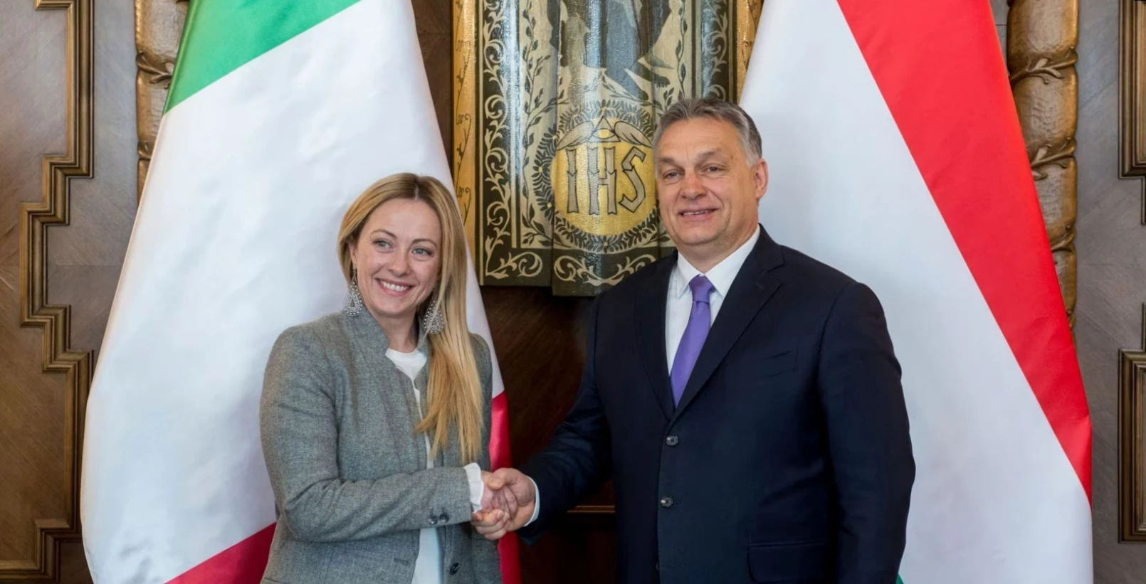 Джорджа Мелоні та Віктор Орбан