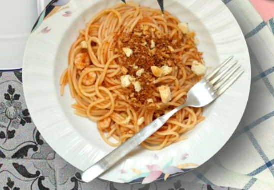 Сицилійська паста з креветками